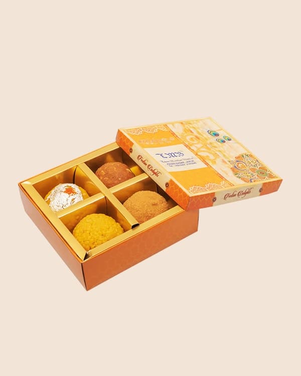 250 gm sweet box with inner tray partitions